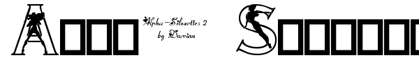 Alpha Silouettes font preview